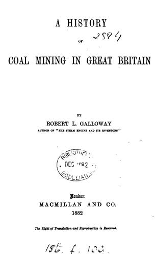 A history of coal mining in Great Britain