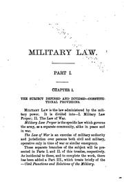 An abridgment of Military law