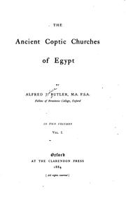 The Ancient Coptic Churches of Egypt