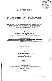 A treatise on the measure of damages