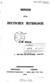 Beiträge zur deutschen Mythologie