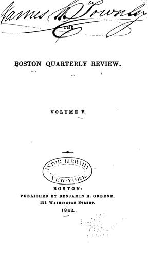 The Boston quarterly review