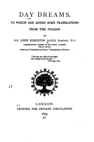 Day dreams to which are added some translations from the Italian