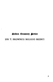 Sir Thomas Browne's Religio medici