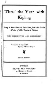 Thro' the year with Kipling