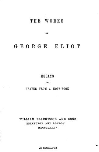 The works of George Eliot