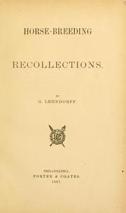 Horse breeding recollections