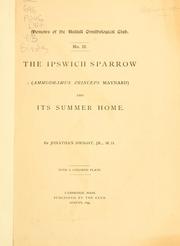 The Ipswich sparrow (Ammodramus princeps Maynard) and its summer home