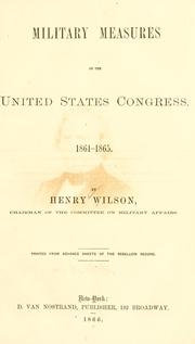 Military measures of the United States Congress. 1861-1865