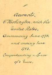 Gen. George Washington's account with the United States