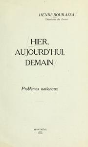 Hier, aujourd'hui, demain