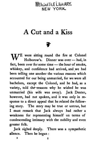 A cut and a kiss