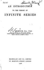 An introduction to the theory of infinite series