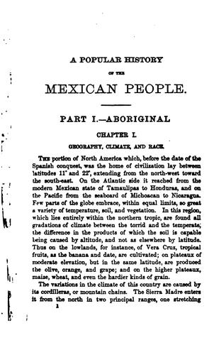 A popular history of the Mexican people