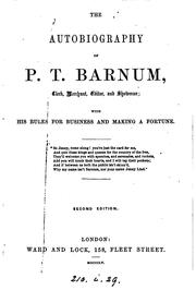 The autobiography of P.T. Barnum