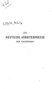 Die deutsche Arbeiterpresse der Gegenwart