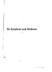 Die Symphonie nach Beethoven