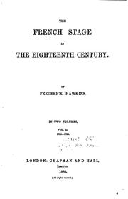 The French stage in the eighteenth century