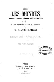 Kosmos: Les mondes; revue hebdomadaires des sciences et leurs applications aux arts et à l'industrie