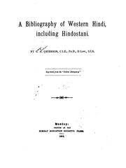 A Bibliography Of Western Hindi, Including Hindostani