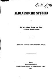Albanesische Studien