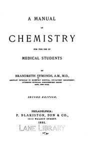A Manual of chemistry for the use of medical students