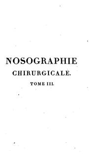 Nosographie chirurgicale