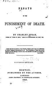 Essays on the punishment of death