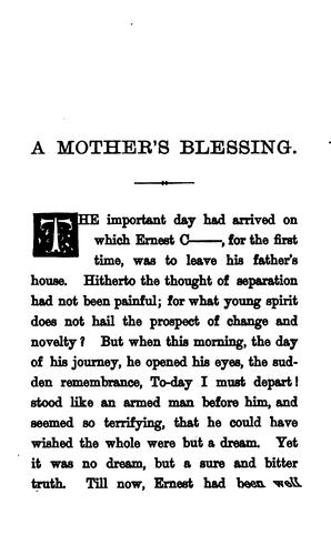 A mother's blessing and other stories