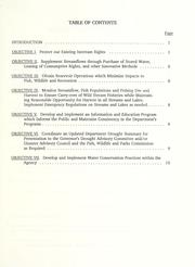 Fisheries Division drought contingency plan