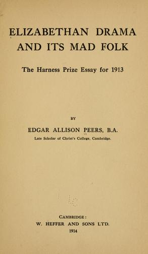 Elizabethan drama and its mad folk