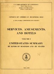 Census of American business: 1933