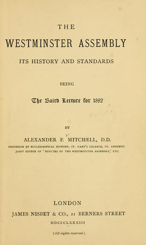 The Westminster assembly