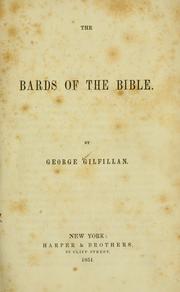 The Bards of the Bible