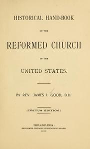 Historical hand-book of the reformed church in the United States