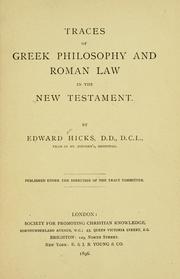 Traces of Greek philosophy and Roman law in the New Testament