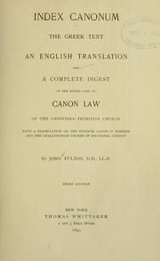 Index canonum