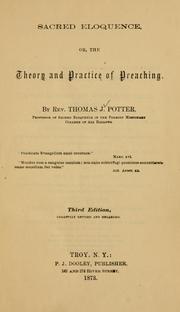 Sacred eloquence, or, The theory and practice of preaching