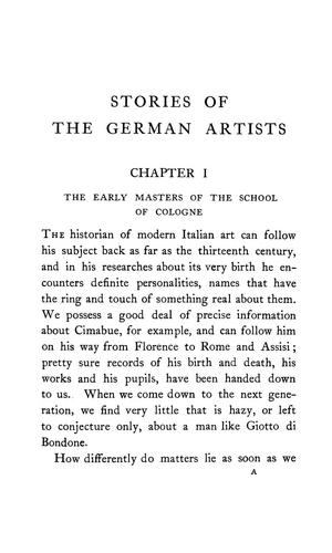 Stories of the German artists