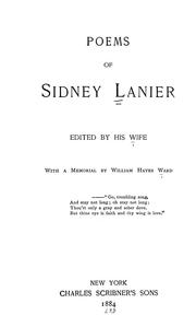 Poems of Sidney Lanier