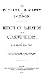 Report on radiation and the quantum-theory
