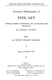 Annotated bibliography of fine art