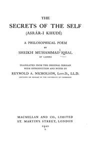 Asrār-i k̲h̲vudī