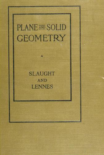 Plane and solid geometry