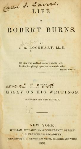 Life of Robert Burns