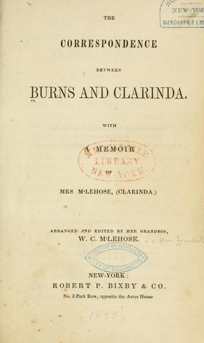 The correspondence between Burns and Clarinda