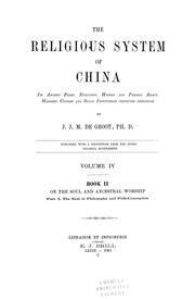 The religious system of China
