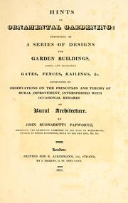 Hints on ornamental gardening