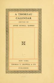 The Thoreau calendar