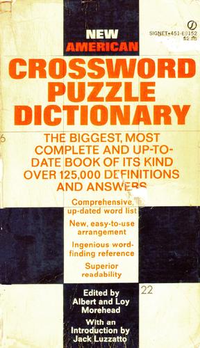 New American crossword puzzle dictionary